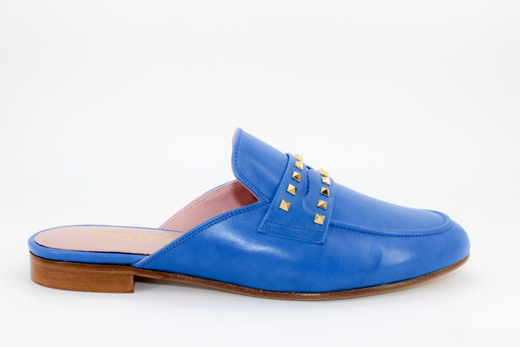 Zapatos Mules Azul