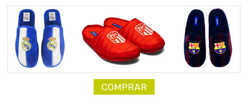 zapatillas de estar por casa - equipos de futbol